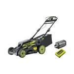 [jamais utilis] tondeuse tracte ryobi 36v maxpower brushless - coupe 51 cm - 1 batterie 6. 0ah - 1 ...