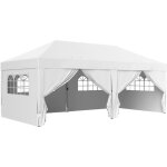 Tonnelle barnum pliant pop - up 5, 9l x 2, 95l x 2, 85h m 6 parois lat�rales amovibles 4 fen�tres sac ...