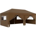 Tonnelle barnum pliant pop - up 5, 9l x 2, 95l x 2, 85h m 6 parois latrales amovibles 4 fentres sac ...