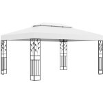 Maison chic - tonnelle avec double toit, tente de rception, pergola de jardin 3x4 m blanc owv36136 design ...