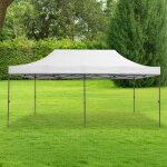 Tonnelle de jardin 3x6 m blanche - structure solide, toile Épaisse et imperméable - 320 g / m² - barnum ... Tonnelle de jardin 3x6 m blanche - structure solide, toile Épaisse et imperméable - 320 g / m² - barnum ...