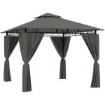 Tonnelle de jardin 3x3, imperm�able deluxe tonnelle, r�sistant � l'hiver, pergola jardins exterieur pour ...