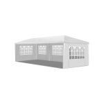 Hoerfuriy - tonnelle de jardin extrieur / barnum 9x3x2. 6m tente de rception bche pe, blanc