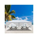 Tonnelle de jardin extrieur / barnum6x3x2. 6m tente de rception bche pe, blanc