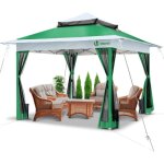 Vounot - tonnelle de jardin extérieure 3, 6x3, 6m pliable avec moustiquaire vert Vounot - tonnelle de jardin extérieure 3, 6x3, 6m pliable avec moustiquaire vert