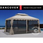 Tonnelle de jardin osiris 3x4m, beige foncé Tonnelle de jardin osiris 3x4m, beige foncé