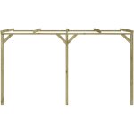 Tonnelle de jardin?pergola � appentis 2 x 4 x 2, 2 m bois cfw310778