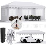 Tlgreen - tonnelle de jardin pliante 3x6, impermable et stable, tente de reception, avec 4 panneaux ...