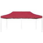 Tonnelle de jardin?tente de r�ception pliable aluminium 6x3 m bordeaux cfw63804