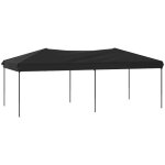 Tonnelle de jardin?tente de r�ception pliable noir 3x6 m cfw310778
