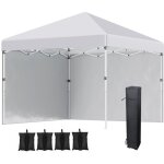 Tonnelle et pergola - stabilisation vent et intemp�ries - sac de sable pour structure acier blanc - remplissag ...