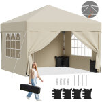 Tonnelle pliable 3x3m � montage rapide pop up tonnelle assemblage en 1 minute hauteur r�glable stable ...