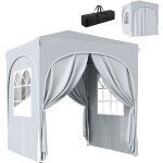 Tonnelle pliante - outsunny - 2x2 m - r�glable en hauteur imperm�able protection uv50 + - montage facile ...