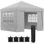 Mh - tonnelle pop - up pliante gillian gris clair