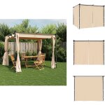 Vidaxl - tonnelle avec rideaux 3x3 m crème acier - tente de réception - tonnelle extérieure - auvent ... Vidaxl - tonnelle avec rideaux 3x3 m crème acier - tente de réception - tonnelle extérieure - auvent ...