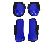 Tonysa 1 ensemble de jambi�res de protection de jambe de cheval, coque �paisse en pu, rembourrage �lastique, ...