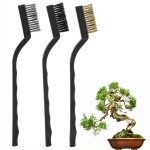 Tonysa lot de 3 brosses � bonsa�, brosse � bavures de tronc, brosse � fissures d'arbre, utilis�e pour ...