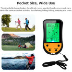 Tonysa altim�tre num�rique �lectronique 8 en 1 multifonction r�tro - �clairage lcd mini barom�tre boussole ...