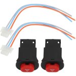 Tonysa bouton d'allumage des feux de d�tresse, double clignotant d'avertissement pour moto, scooter