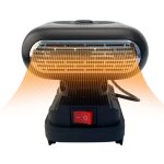 Tonysa chauffage lectrique, petit radiateur lectrique, aliment par batterie, chauffage portable pour ...