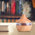 Gistuch diffuseur d'aromathrapie, 300ml usb led touch d'huiles essentielles humidificateur  grain de ...