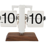 Tonysa horloge de bureau � rabat r�tro vintage m�canique, d�cor de table automatique 12h pour la maison, ...