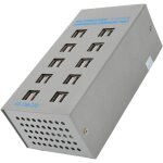 Tonysa hub usb aliment en acier inoxydable, sparateur intelligent multifonctionnel  20 ports, adaptateur ...