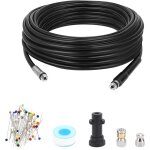 Tonysa kit jet d'�gout 15 m�tres, tuyau haute pression pour nettoyeurs haute pression karhcer s�rie k, ...