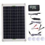 Tonysa - kit de panneau solaire 50 w, panneau solaire monocristallin haute efficacit 12 v / 24 v avec ...