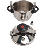 Tonysa mini autocuiseur en acier inoxydable, 3 l, 55 kpa, compatible avec les cuisini�res � gaz et � ...