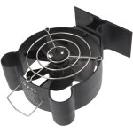 Tonysa mini ventilateur de po�le � bois � 6 pales, chemin�e aliment�e par la chaleur avec couvercle de ...