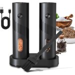 Tonysa moulin à sel et à poivre électrique avec base rechargeable, 2 pièces, salière et poivrière 110 ... Tonysa moulin à sel et à poivre électrique avec base rechargeable, 2 pièces, salière et poivrière 110 ...