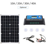 Tonysa panneau solaire � double sortie 50w dc 5v / 18v, avec 2 ports usb et charge de voiture, contr�leur ...