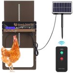 Porte poulailler automatique solaire anti - pincement avec minuterie / capteur de lumire, porte automatique ...