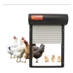 Porte poulailler automatique porte à volets roulants solaire compatible et facile à installer, résiste ... Porte poulailler automatique porte à volets roulants solaire compatible et facile à installer, résiste ...