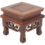 Tonysa pr�sentoir en bois carr� stable, style r�tro, bois durable, largement utilis�, rehausseur en bois ...
