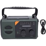 Tonysa radio m�t�o d'urgence wb noaa am fm usb, charge � manivelle solaire, 30 000 mah, fonctionne sur ...