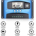 Régulateur de charge solaire mppt 100a, régulateur de charge de panneau solaire, régulateur de charge ... Régulateur de charge solaire mppt 100a, régulateur de charge de panneau solaire, régulateur de charge ...