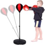 Tonysa sac de frappe pour enfants avec gants de boxe, 3 � 10 ans sac de frappe r�glable avec support, ...