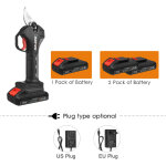 Tonysa s�cateur �lectrique sans fil 21 volts, �quip� d'une batterie lithium rechargeable 10 ah, �brancheur, ...