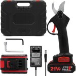 Scateur lectrique sans fil, kwoxet secateur electrique diamtre de coupe maximum 30mm, avec 2 scateur ...