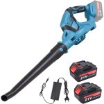Tonysa - souffleur de feuilles sans fil, 21v souffleur, souffleur feuilles mortes avec 2 x 2000mah batterie ...