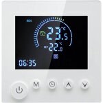 Tonysa thermostat intelligent noir pour chauffage de l'eau par le sol 3a compatible , thermostat d'ambiance ...