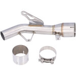 Tonysa tuyau d'�chappement moto en acier inoxydable 304 r�sistant � la chaleur, remplacement du tube ...