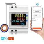 Tonysa wifi compteur d'nergie monophas, ac 40 - 300v 100a compteur electrique 1 phas wattmtre rail ...