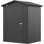 Toolport - gfp primeyard abri de jardin en mtal 150x120x205 cm armoire de jardin anthracite