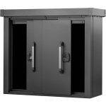 Gfp primeyard armoire de jardin en m�tal 135x55x112 cm abris de jardin anthracite, plancher inclus