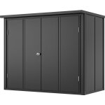 Gfp primeyard armoire de jardin en mtal 156x84x131 cm abris de jardin avec porte d'armoire anthracite, ...