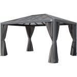 Toolport - primeyard tonnelle de jardin 3x4 m avec toit en polycarbonate - hardtop pavillon avec 4 parois ... Toolport - primeyard tonnelle de jardin 3x4 m avec toit en polycarbonate - hardtop pavillon avec 4 parois ...