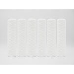 6 filtres bobins 10' 1 micron pour adoucisseur et osmoseur d'eau